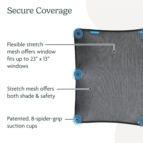 Vista 3 de UPPAbaby Persiana de ventana de fácil ajuste, 23 x 13 pulgadas (paquete de 1)