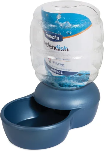 Vista 5 de Petmate Presione la gravedad Waterer con Microban para gatos y perros, 0.5 galones
