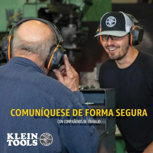 Vista 5 de KLEIN TOOLS AESEM1S Smart Sense - Orejeras electrónicas de protección auditiva de seguridad con Bluetooth y conciencia de la situación, NRR 23dB, 25