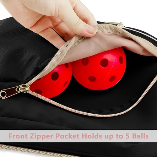 Vista 5 de Bolsa de pickleball para mujer - Bolsa de paleta con diseño de patente