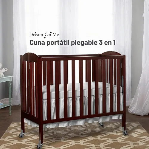 Vista 2 de Dream On Me Cuna portátil plegable 3 en 1, expreso, grande