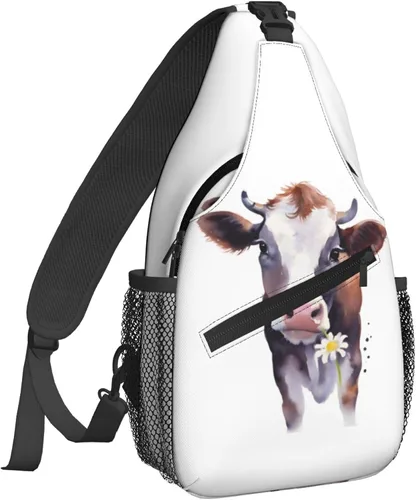 Vista 31 de Famame Mochila bandolera para el pecho, bolsa de hombro, gimnasio, ciclismo, viajes, senderismo, mochila para hombres y mujeres.., MultiColor1