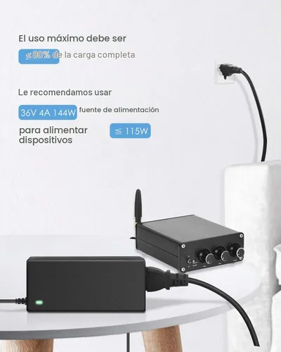 Vista 7 de ALITOVE Fuente de alimentación de 36V 4A 144W Adaptador AC/DC 100~240V AC a DC 36 voltios 4 amperios Convertidor 36 vdc 4A 3.5A 3A 2A Transformador