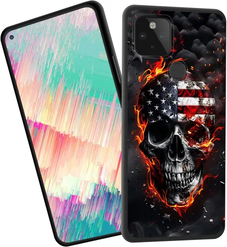 Vista 16 de Funda delgada para Google Pixel 4 XL, funda delgada de silicona de TPU suave a prueba de golpes para Google Pixel 4 XL, gato negro luna estrellada