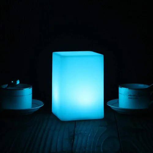 Vista 3 de Mr.Go Lámpara de ambiente LED regulable de 6 pulgadas para niños y adultos, 16 colores RGB, 8 niveles de atenuación, 4 efectos de iluminación