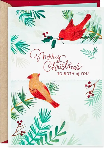 Vista 9 de Hallmark - Tarjeta navideña para mamá y papá (árbol rojo de papel de aluminio)