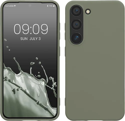 Vista 104 de kwmobile Funda compatible con Samsung Galaxy S23 - Funda protectora de silicona TPU suave y delgada - Piedra antigua