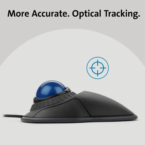 Vista 3 de Kensington Orbit Trackball Mouse con anillo de desplazamiento (K72337US), 4 1/2X5 1/2X2