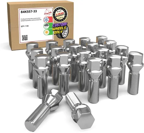 Vista 14 de Wheel Accessories Parts Juego de 20 pernos de orejeta M14 x 1.25 14 x 1.25 para asiento de bellota, 0.669 in, hexagonal, 1.299 in de longitud
