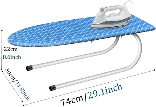 Vista 2 de Tabla de planchar, mesa de planchar plegable para dormitorio, hogar, uso en lavandería