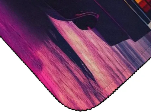 Vista 7 de Large Mouse Pad JDM Sports Car NSX Neon Palm Trees Synthwave Desk Mat Computer Accessories Gaming Office Organizers Supplies Decor Essentials