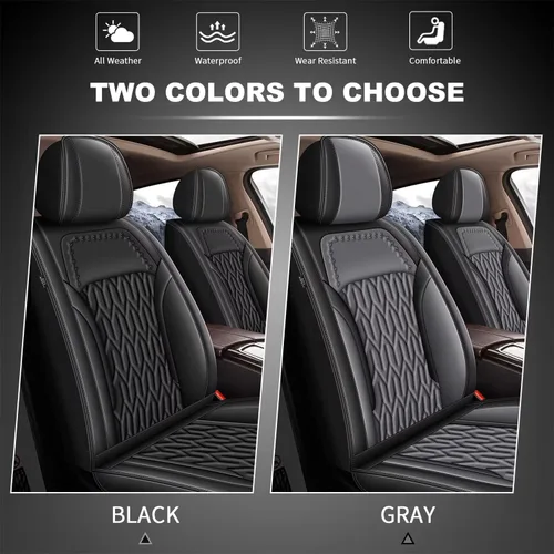 Vista 7 de AOMSAZTO Funda de asiento de automóvil personalizada para Nissan Frontier 2009-2025, protector de cojín de asiento de automóvil, impermeable