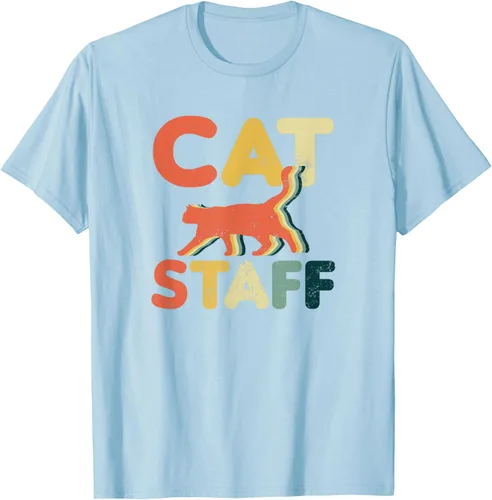 Vista 58 de Cat Servant Design Vintage Retro Staff Gift T-Shirt for Men Women