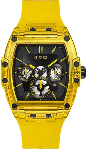 Vista 7 de Guess Men's GW0G Series Analog Trend Watch Polycarbonate Case Silicone Bracelet 50M Water Resistance