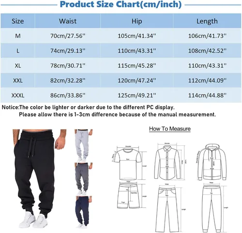 Vista 6 de Pantalones deportivos para hombre grandes y altos para hombre pantalones deportivos ajustados para hombre pantalones deportivos para hombre
