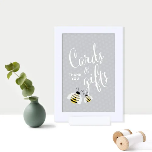 Vista 2 de Andaz Pressm carteles para cumpleaños y Baby Shower, 1 Tarjetas de abeja animal