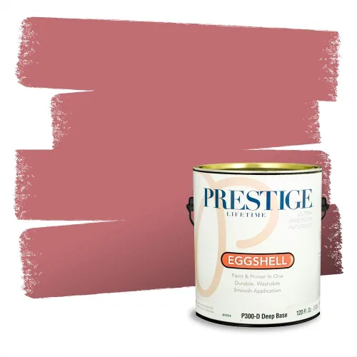 Vista 215 de Prestige Paints Pintura exterior e imprimación en uno, 1 galón, plano, coincidencia comparable de Valspar* Amber Rose*
