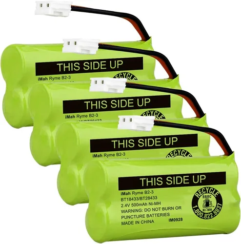 Vista 7 de iMah BT18433/BT28433 2.4V 500mAh Ni-MH batería inalámbrica para teléfono, también compatible con AT&T BT184342/BT284342 BT8300 BT1011 BT1018 BT1022