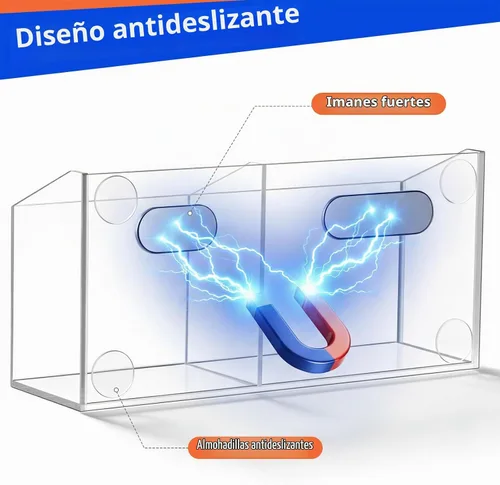Vista 5 de Simetufy Soporte magnético grande para marcadores de borrado en seco
