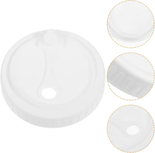 Vista 4 de Hemoton Tapa de frasco de boca ancha, accesorio para frascos de bebidas, tapas de fugas para boca ancha