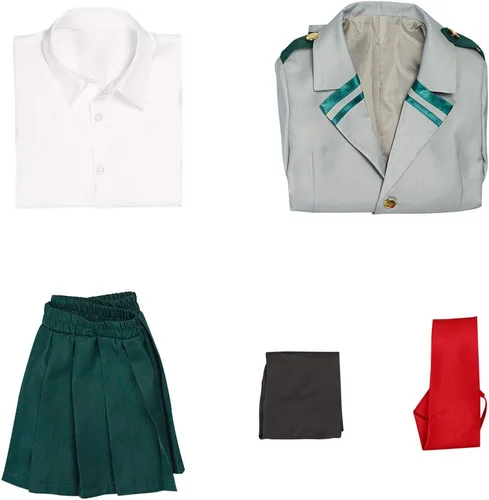 Vista 6 de Disfraz de cosplay para niños, uniforme escolar, vestido para niñas
