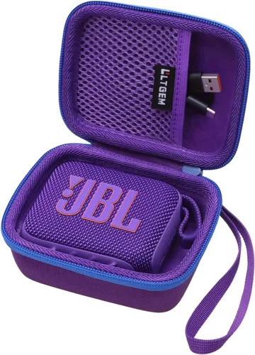 Vista 15 de LTGEM - Funda compatible con altavoces JBL GO 4, silicona suave para altavoces JBL GO 4, color negro