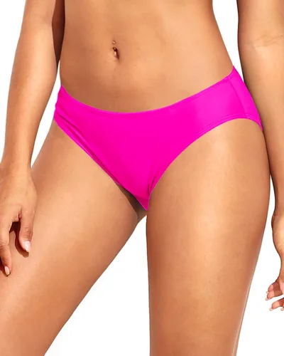 Vista 27 de Tempt Me Parte inferior de bikini con tiras para mujer, cobertura completa, parte inferior de traje de baño, parte inferior de bikini Negro-2