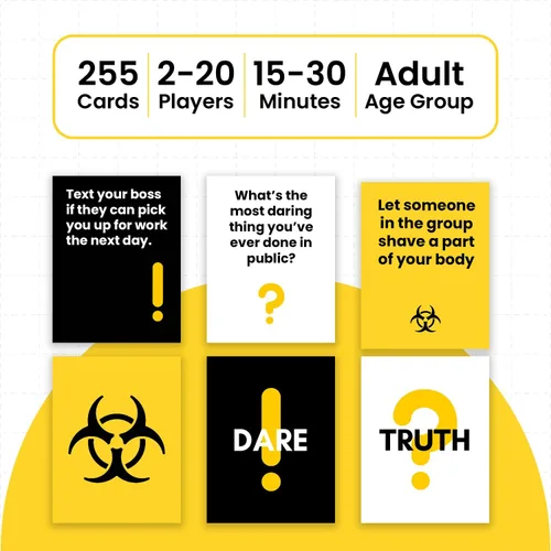 Vista 2 de MY HERO CARDS Juego de cartas Truth or Dare & Consequences para adultos – Más de 250 juegos de cartas para adultos noches de juego con amigos