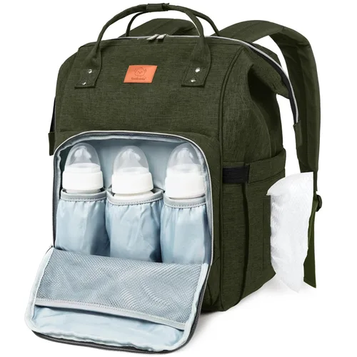 Vista 10 de KeaBabies - Mochila pañalera grande impermeable para viajes