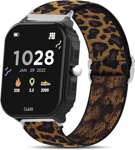 Vista 11 de Lamshaw Correa de reloj inteligente compatible con Cubitt para adolescentes, correa de repuesto ajustable de nailon elástico, accesorios compatibles