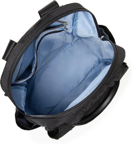 Vista 10 de Baggallini Mochila todo el día para mujer con pulsera de teléfono RFID, Negro, talla única