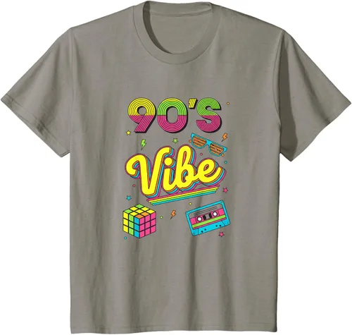 Vista 27 de 90s Nostalgia Retro Apparel - 90'S Vibe Retro T-Shirt Negro