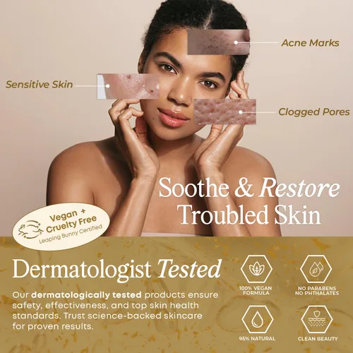 Vista 6 de Serenity Dew - Suero facial de oro de 24 quilates y colágeno, probado por dermatólogos, cuidado de la piel coreano antienvejecimiento, calma