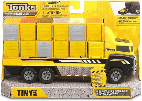Vista 2 de Toptoys2u Bargain Bundles Tonka Tinys - Tonka Tiny Carrier con 1 pequeño garaje exclusivo