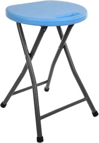 Vista 13 de Mintra Home Taburetes plegables – 18.5 pulgadas de altura, metal, resistentes (1 paquete, verde aguamarina)