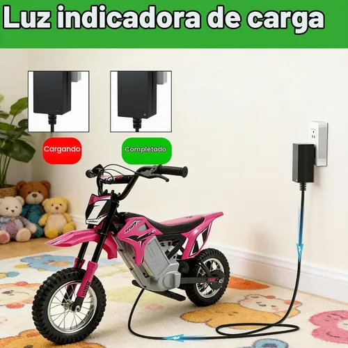 Vista 4 de Cargador de 29.4V para batería Hyper 24V Volt compatible con Hyper HPR 350 HYP-350-1000 Powered Youth Dirt Bike Cable de suministro de adaptador