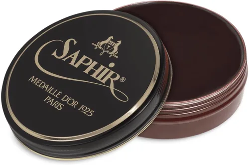 Vista 11 de SAPHIR Medaille d'Or Pate De Luxe - Esmalte de zapatos de cera natural para brillo de cuero Marrón medio