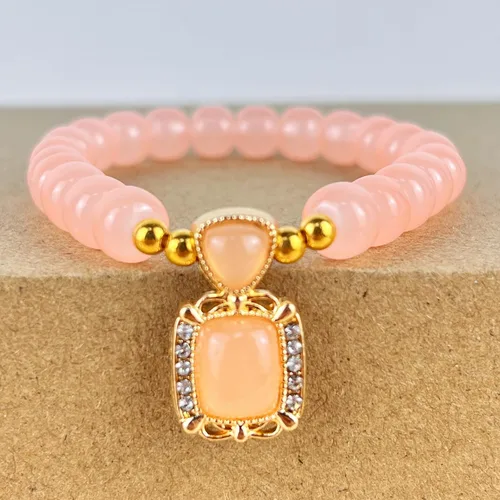 Vista 12 de Pulsera de la suerte para mujeres y hombres, joyería retro sintética con cuentas de ágata, un regalo maravilloso para tus seres queridos