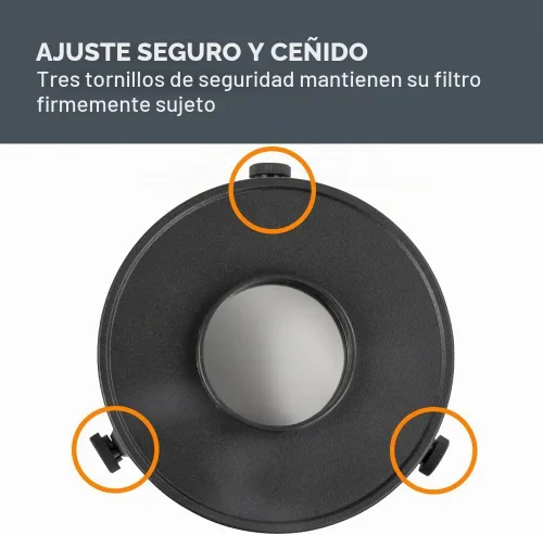Vista 4 de Celestron Filtro solar EclipSmart para telescopios refractores AstroMaster