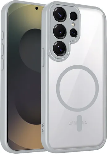 Vista 139 de Funda magnética transparente compatible con Xiaomi 17T, color negro 2 en 1 PC + TPU cubierta de teléfono a prueba de golpes, carcasa protectora