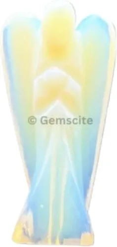 Vista 4 de GEMSCITE Amatista ángel guardián de cristal curativo Feng Shui Regalo Reiki Energía Psíquica Meditación Salud, Riqueza Suerte, Deflector Metafísico