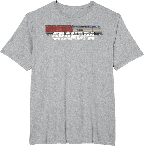 Vista 17 de RC Model Train Shirt Grandpa Train Boxcar HO Scale T-Shirt Negro