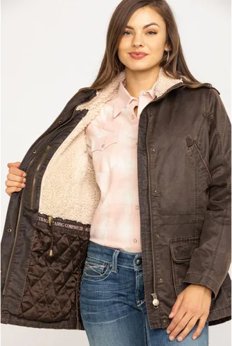 Vista 2 de Outback Trading Women's 2864 Woodbury Vintage Canyonland Outdoor Casual Water Resistant Jacket with Removable Hood