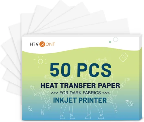 Vista 13 de HTVRONT Papel de transferencia de calor para camisetas oscuras - 6 hojas Oscuro