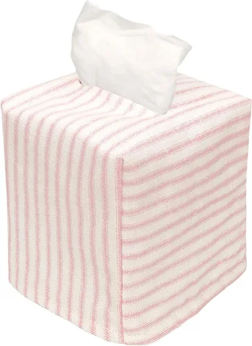 Vista 11 de Funda para caja de pañuelos de tela, funda para pañuelos de papel, se desliza sobre cajas de pañuelos faciales de cartón cuadrado - Tela decorativa