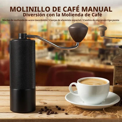 Vista 9 de Molinillo de café manual, molino de café portátil de mano - Capacidad