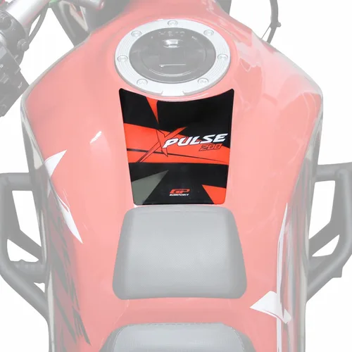 Vista 3 de GP Kompozit Almohadilla de tanque verde compatible con Hero Xpulse 200 2020-2023