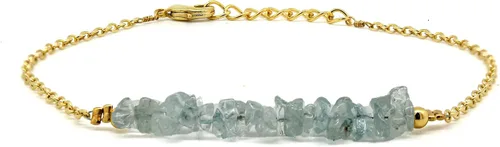 Vista 22 de Gempires Natural Chips Bar Bracelet, Energy Healing Crystals, Birthday, Gift for Her, Gemstone Jewelry 8 inch