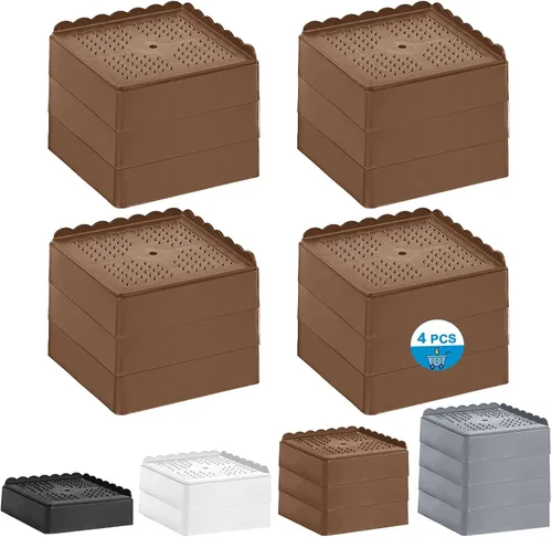 Vista 35 de Elevador de cama de 1 pulgada, 2 pulgadas, 3 pulgadas, 4 pulgadas de alta resistencia, elevador de muebles ajustable para mesa, escritorio, sofá