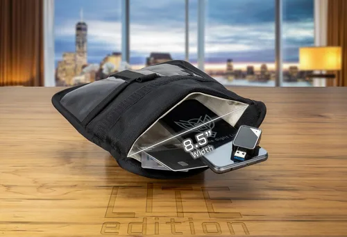 Vista 5 de Xtreme Sight Line ~ Xecutive LITE Series Faraday Bolsa para teléfonos y otros dispositivos electrónicos pequeños ~ Seguridad de datos para viajes